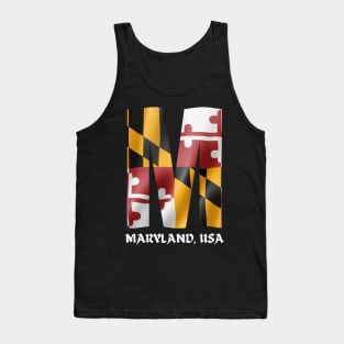 MARYLAND STATE FLAG AND MARYLAND M DESIGN Tank Top